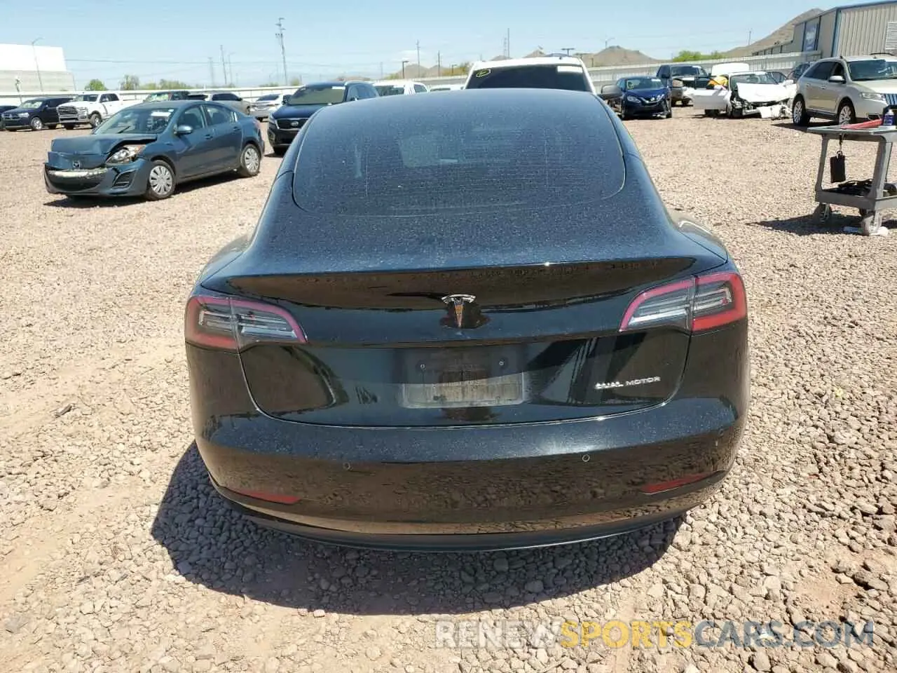 6 Photograph of a damaged car 5YJ3E1EB6MF915604 TESLA MODEL 3 2021