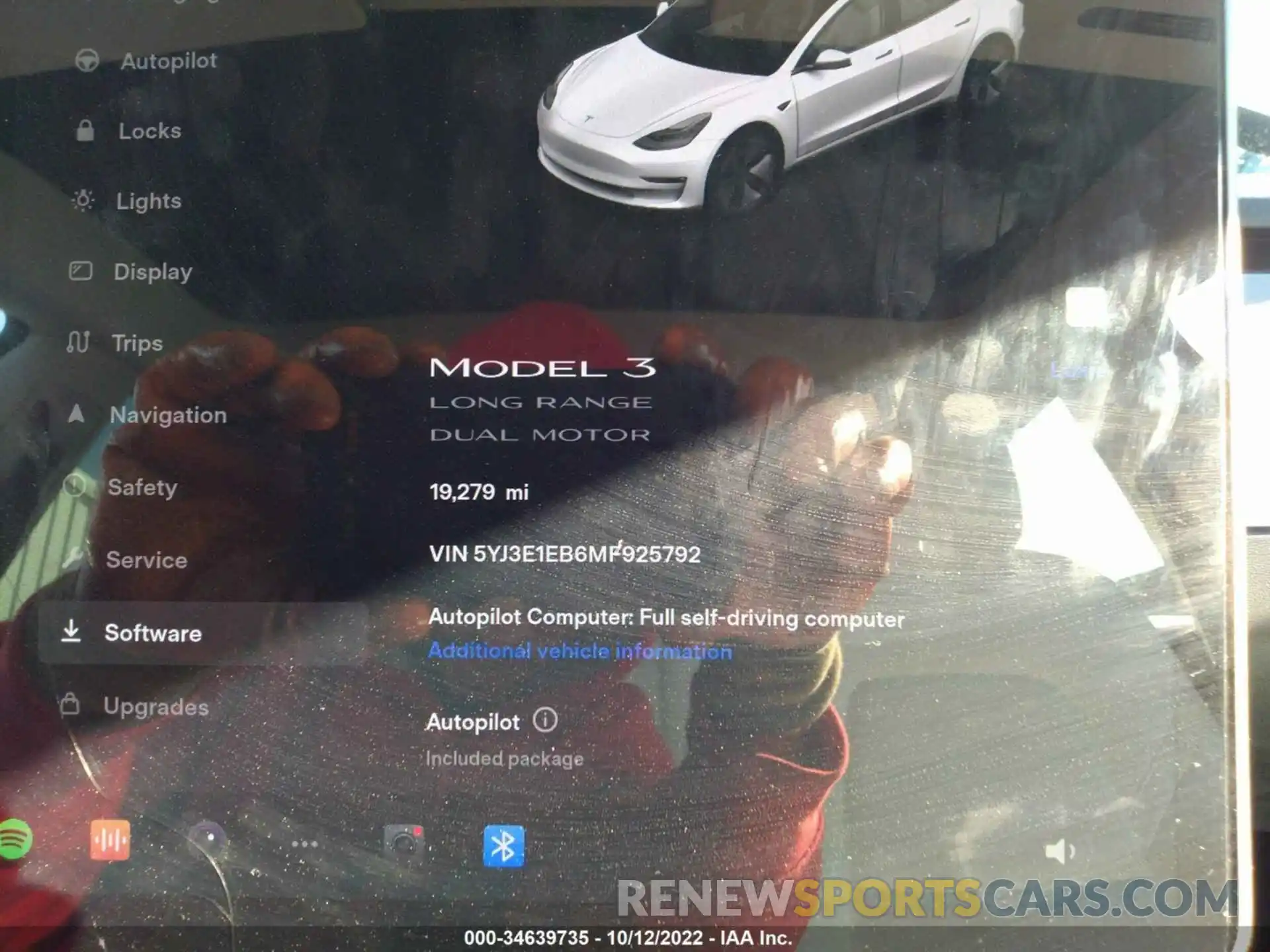 7 Photograph of a damaged car 5YJ3E1EB6MF925792 TESLA MODEL 3 2021