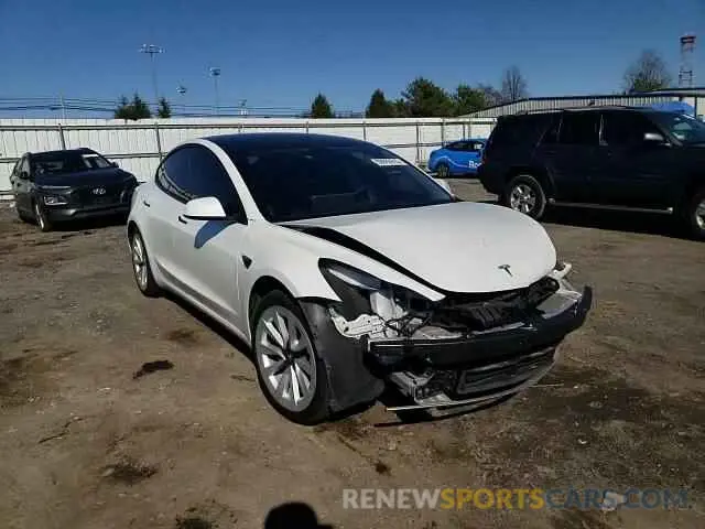 10 Photograph of a damaged car 5YJ3E1EB6MF980503 TESLA MODEL 3 2021