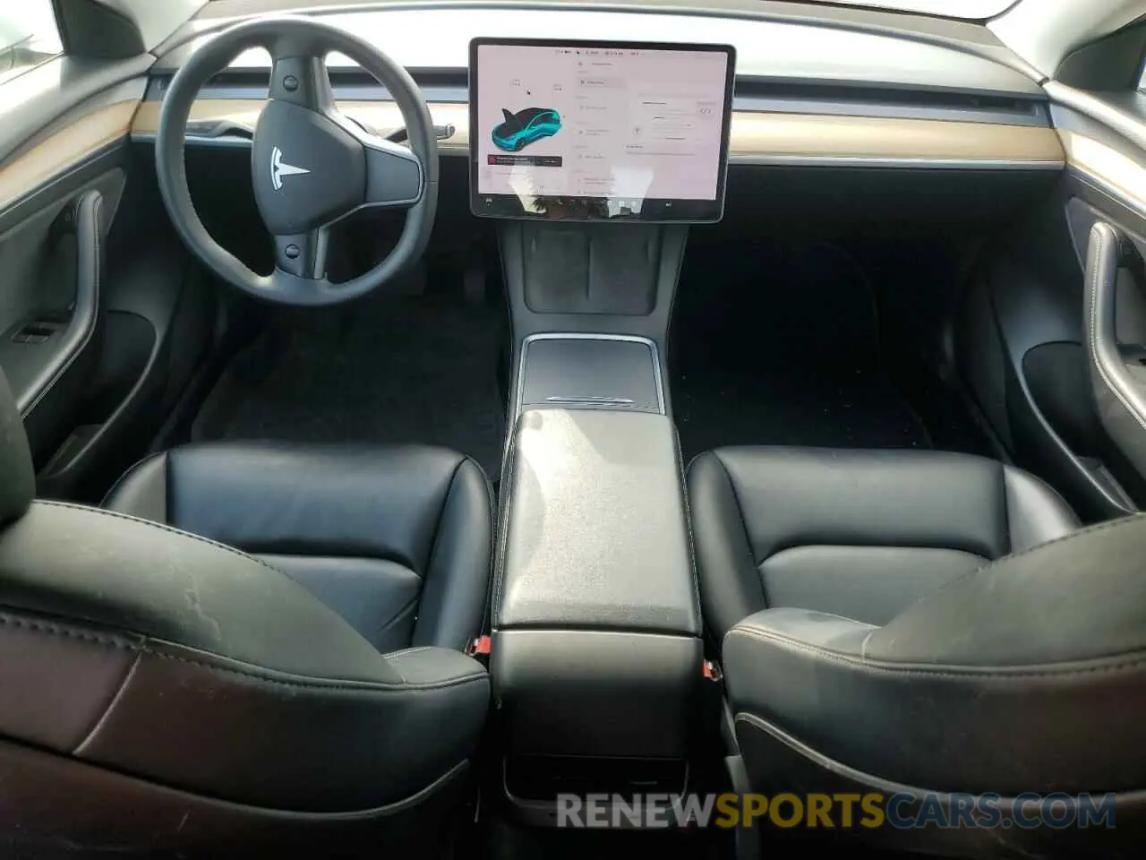 8 Photograph of a damaged car 5YJ3E1EB6MF988326 TESLA MODEL 3 2021