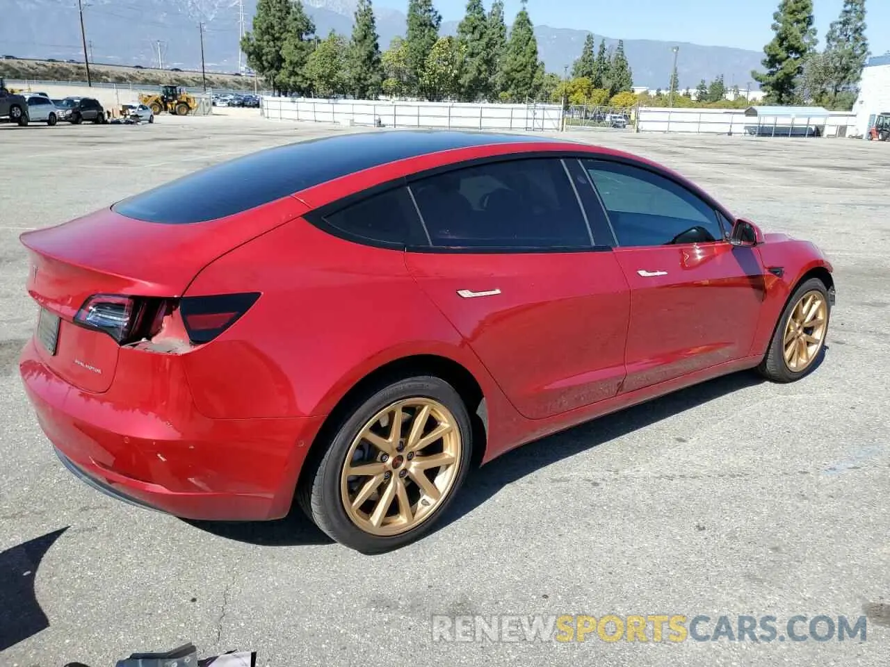 3 Photograph of a damaged car 5YJ3E1EB7MF002169 TESLA MODEL 3 2021