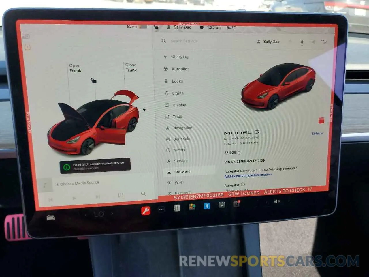 9 Photograph of a damaged car 5YJ3E1EB7MF002169 TESLA MODEL 3 2021