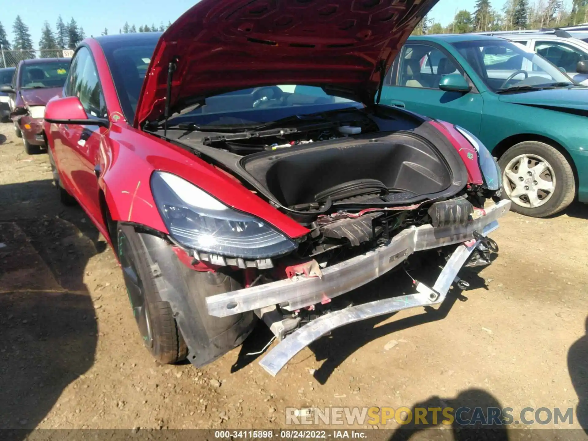 6 Photograph of a damaged car 5YJ3E1EB7MF002236 TESLA MODEL 3 2021