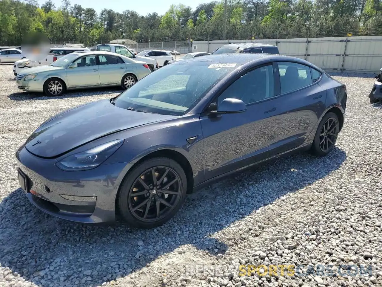 1 Photograph of a damaged car 5YJ3E1EB7MF014824 TESLA MODEL 3 2021