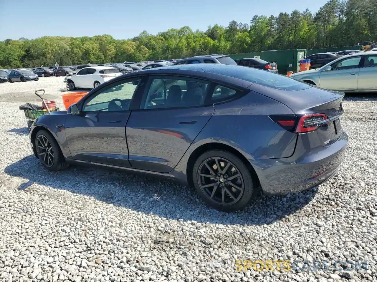 2 Photograph of a damaged car 5YJ3E1EB7MF014824 TESLA MODEL 3 2021