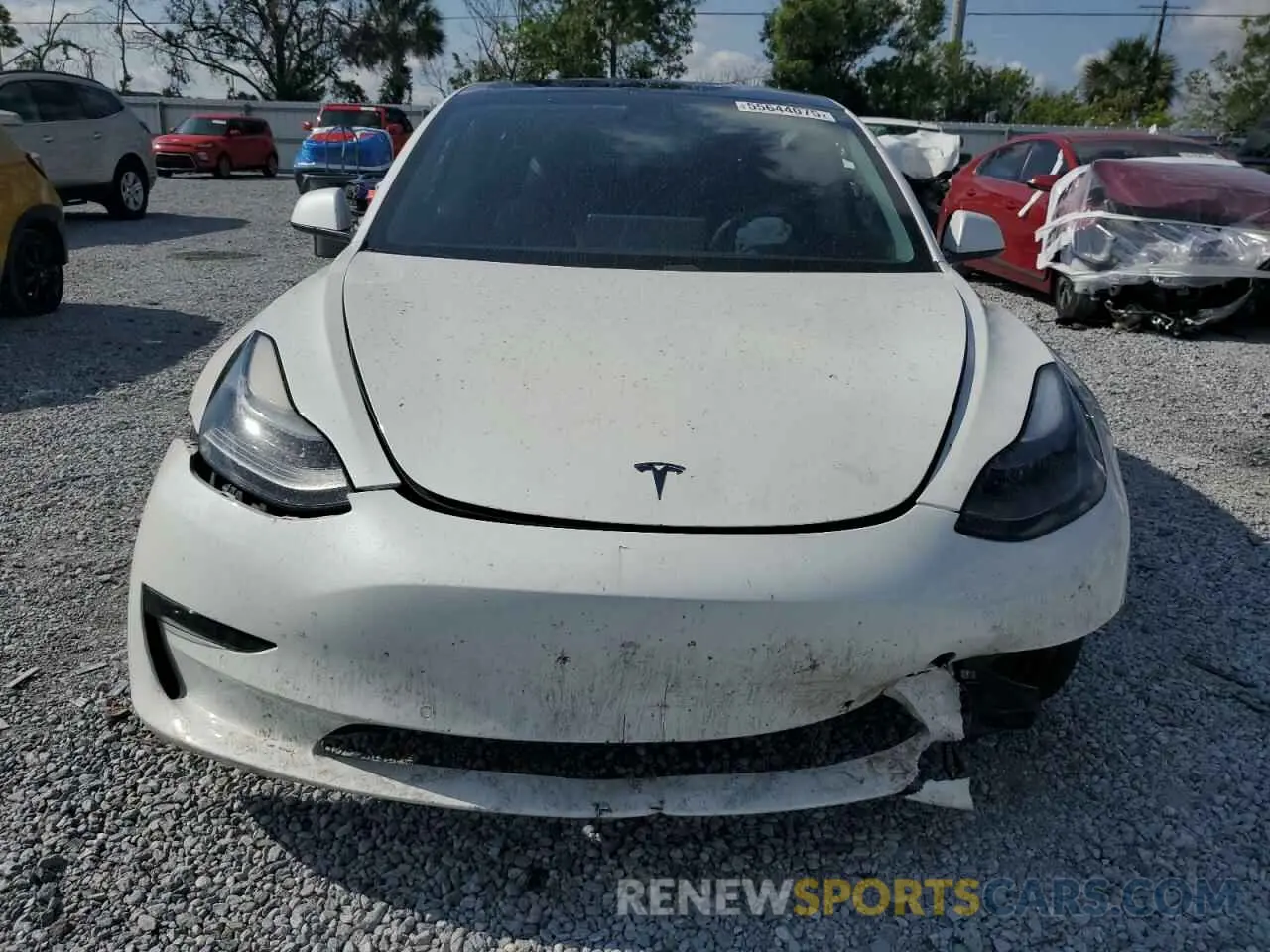 5 Photograph of a damaged car 5YJ3E1EB7MF049668 TESLA MODEL 3 2021