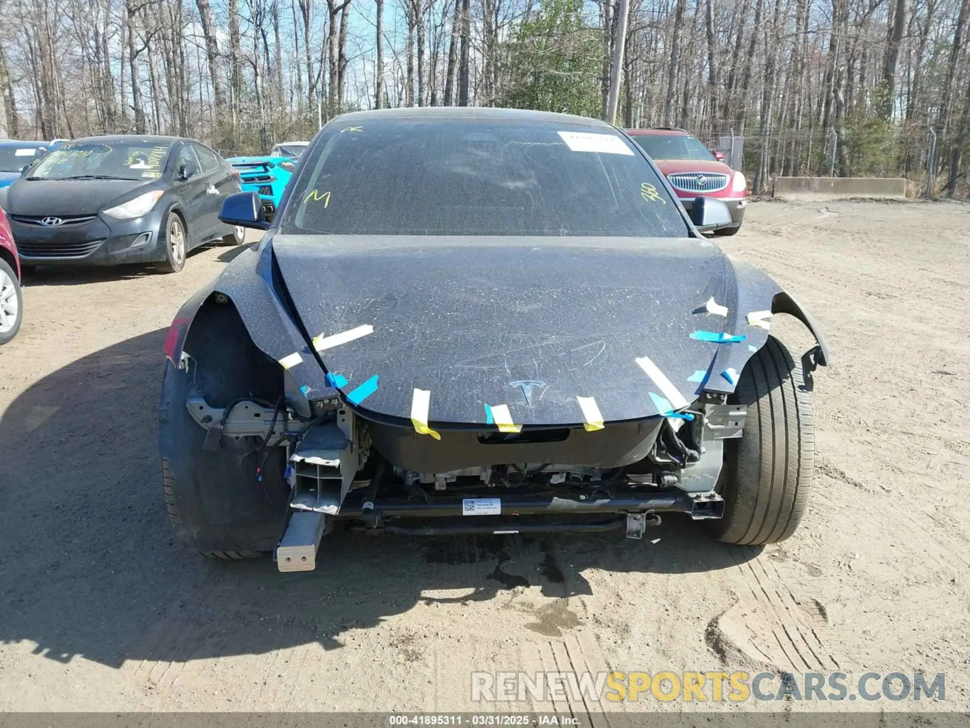 12 Photograph of a damaged car 5YJ3E1EB7MF050917 TESLA MODEL 3 2021