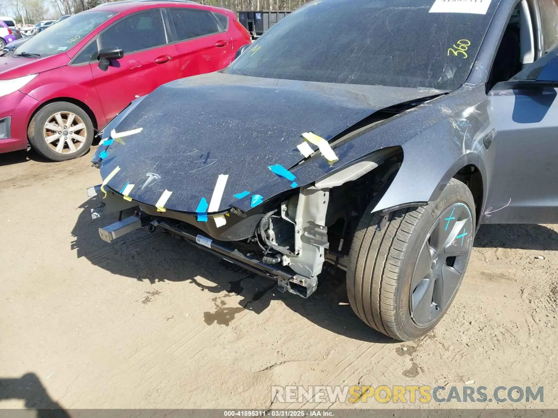6 Photograph of a damaged car 5YJ3E1EB7MF050917 TESLA MODEL 3 2021
