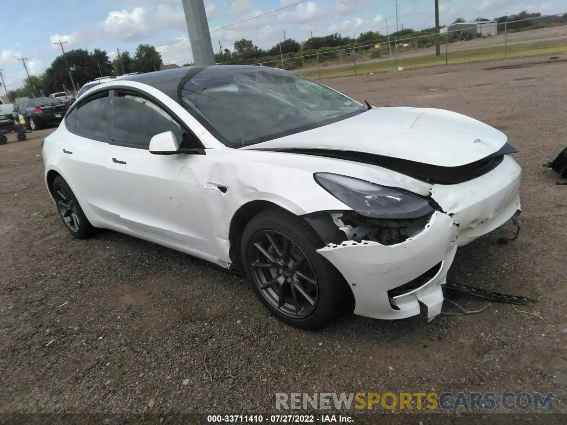 1 Photograph of a damaged car 5YJ3E1EB7MF051551 TESLA MODEL 3 2021