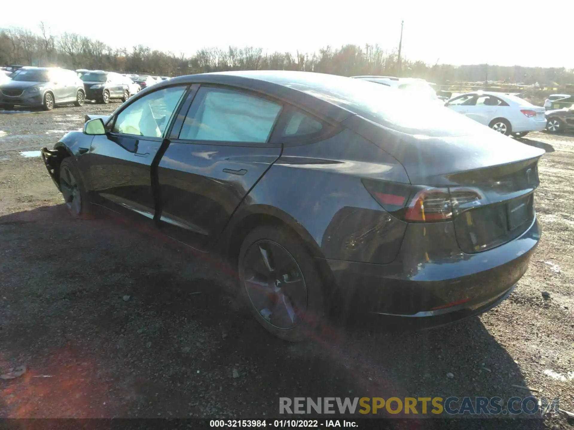 3 Photograph of a damaged car 5YJ3E1EB7MF054904 TESLA MODEL 3 2021