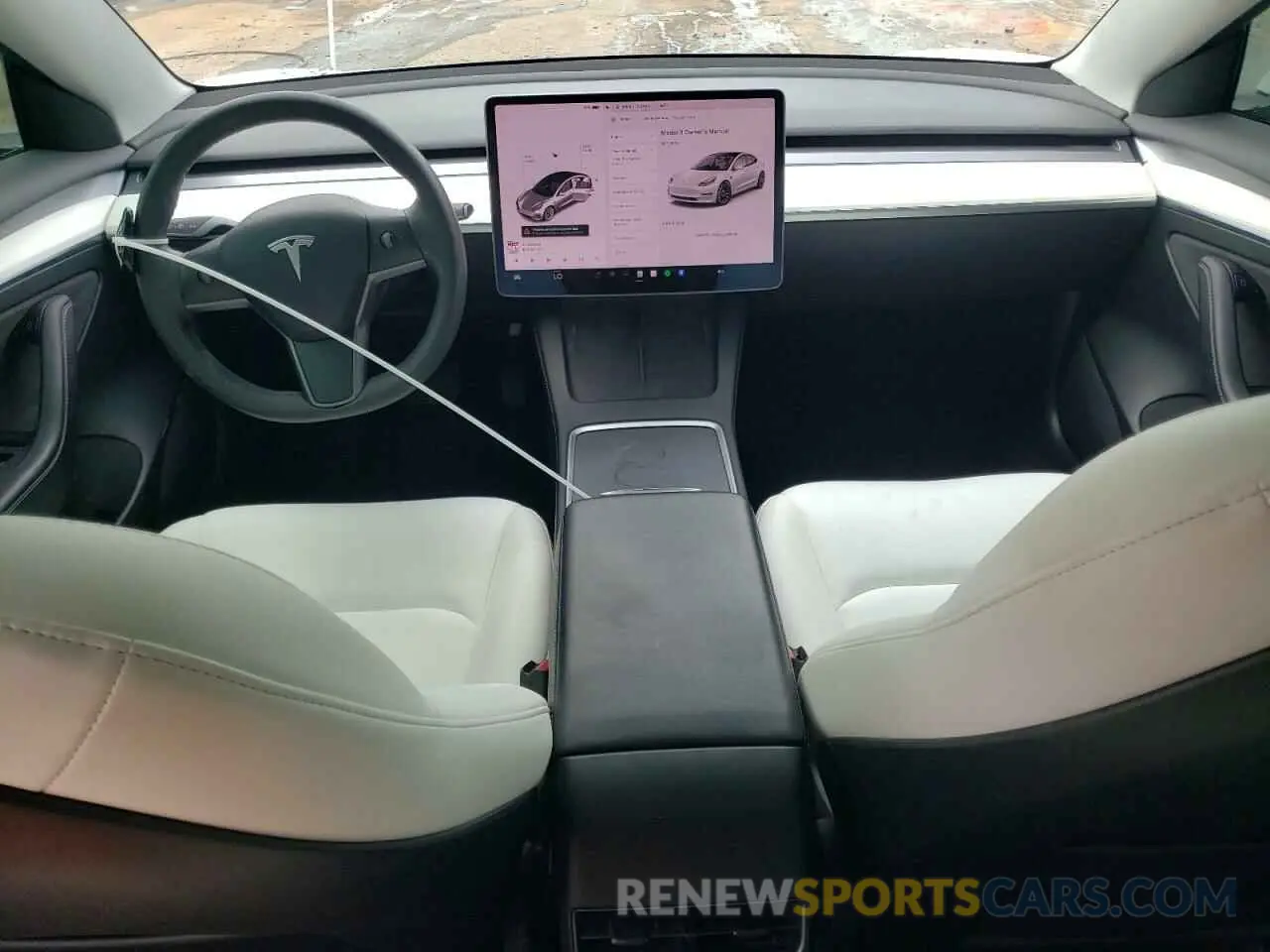 8 Photograph of a damaged car 5YJ3E1EB7MF055714 TESLA MODEL 3 2021