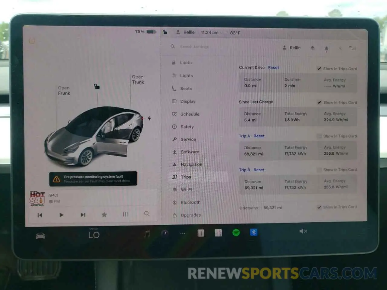 9 Photograph of a damaged car 5YJ3E1EB7MF055714 TESLA MODEL 3 2021
