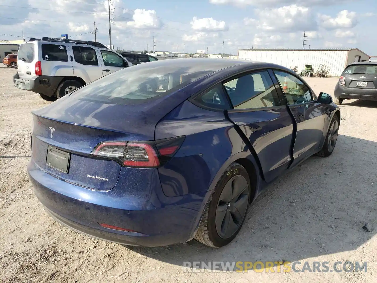 4 Photograph of a damaged car 5YJ3E1EB7MF064073 TESLA MODEL 3 2021