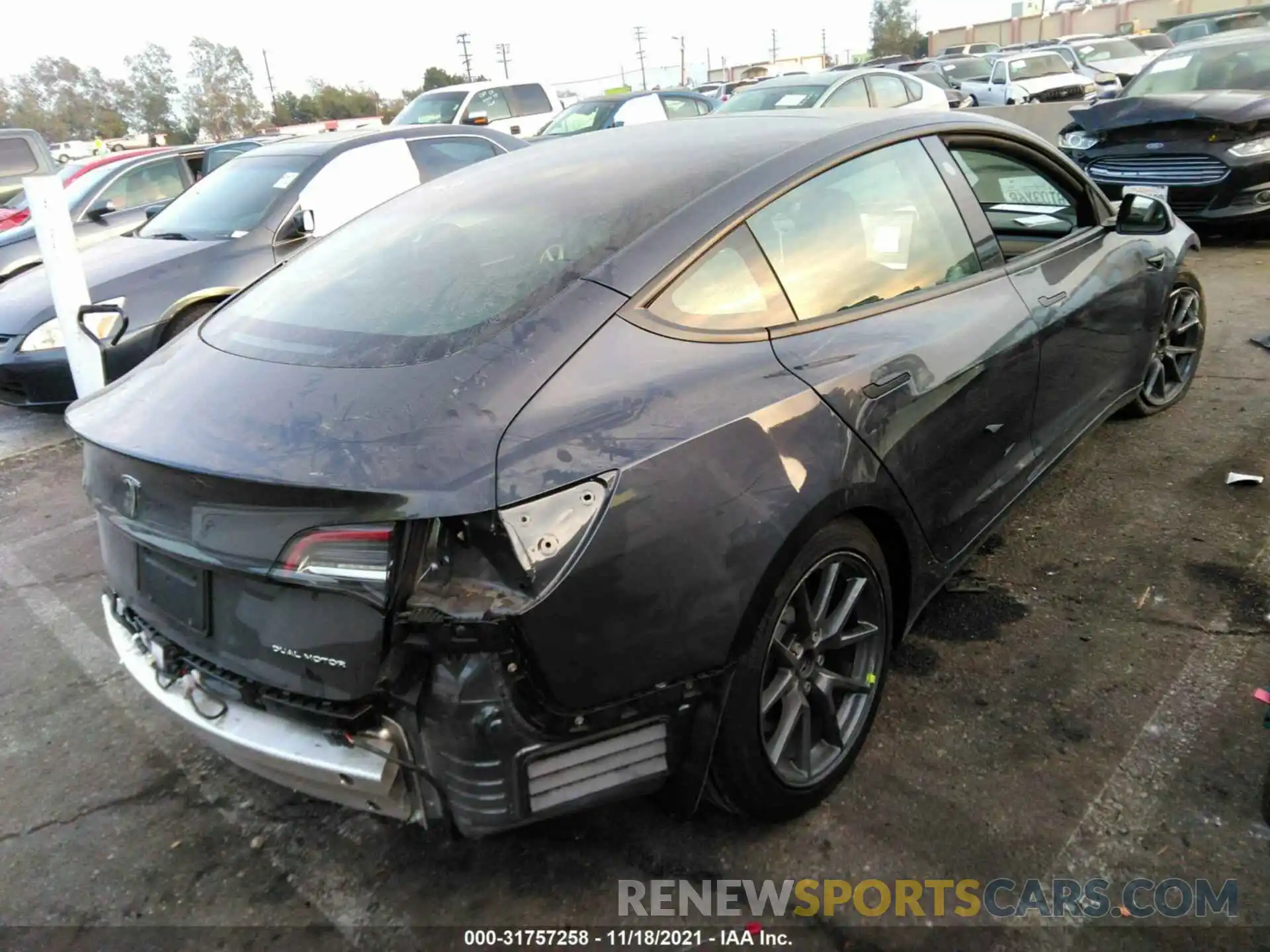 4 Photograph of a damaged car 5YJ3E1EB7MF067426 TESLA MODEL 3 2021