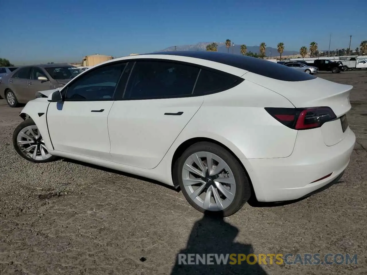 2 Photograph of a damaged car 5YJ3E1EB7MF074330 TESLA MODEL 3 2021