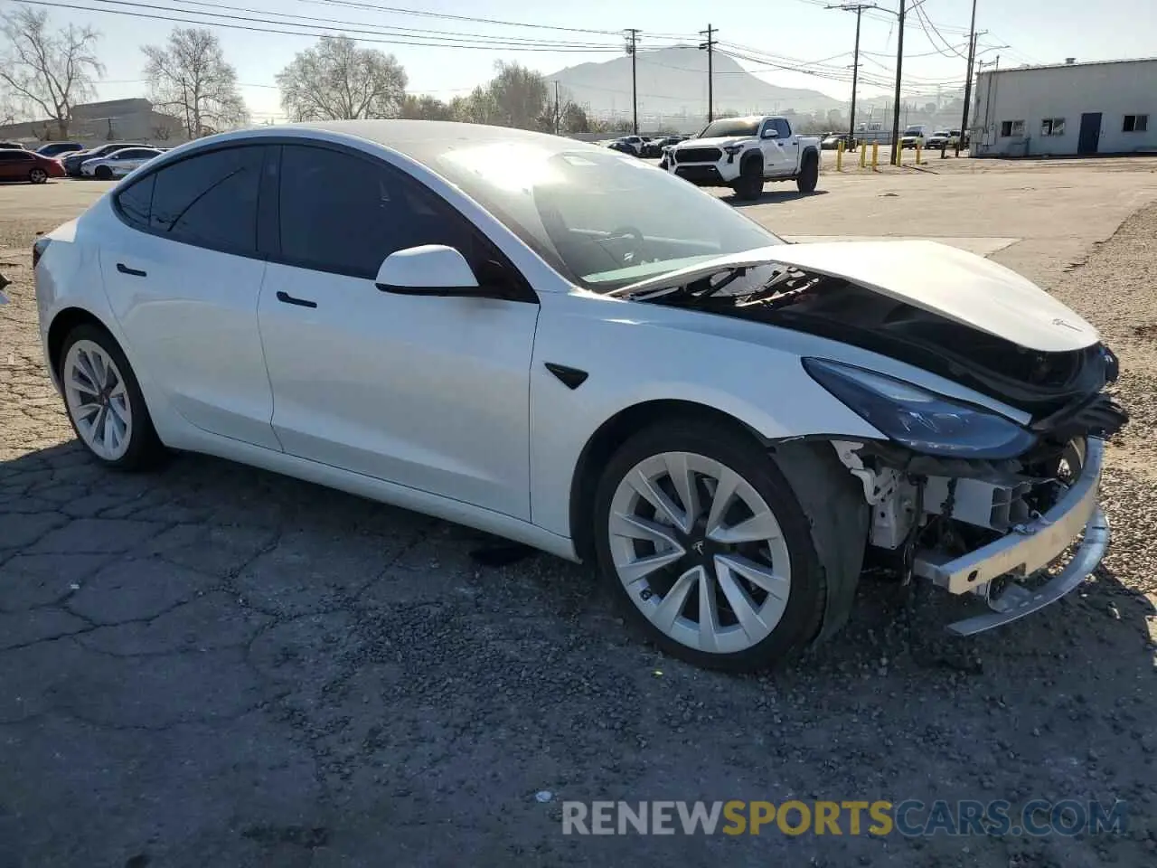 4 Photograph of a damaged car 5YJ3E1EB7MF074330 TESLA MODEL 3 2021