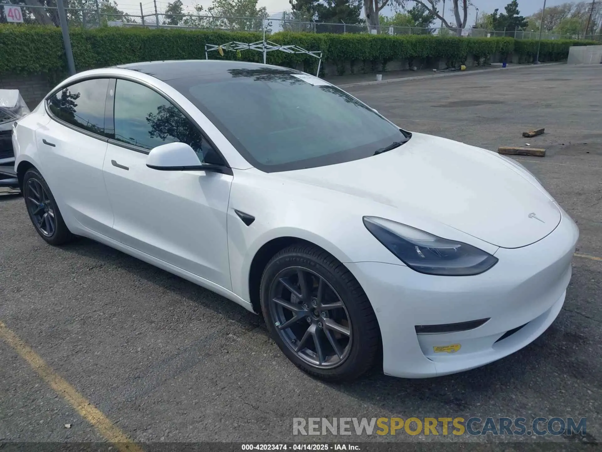 1 Photograph of a damaged car 5YJ3E1EB7MF089524 TESLA MODEL 3 2021