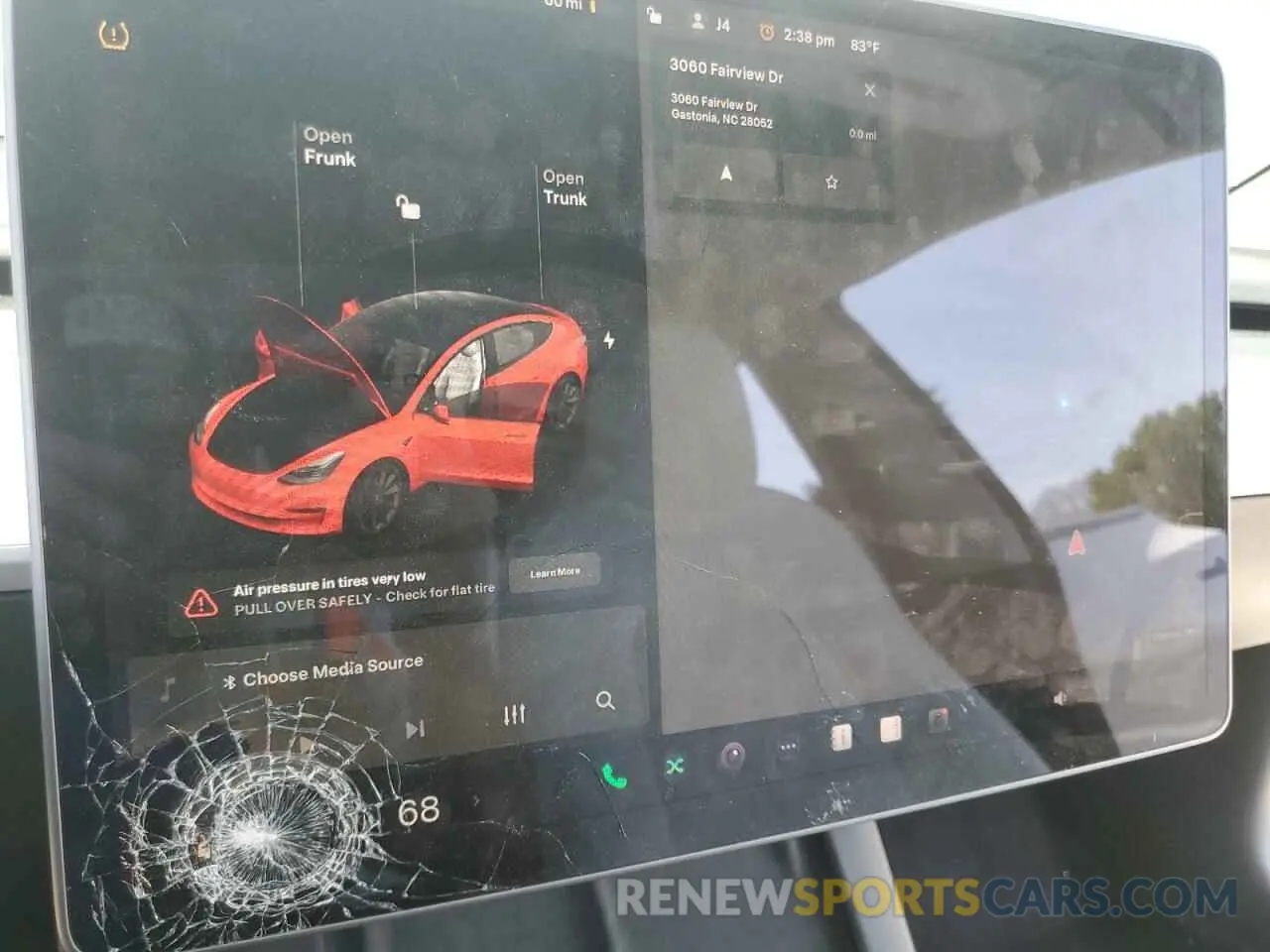 9 Photograph of a damaged car 5YJ3E1EB7MF849953 TESLA MODEL 3 2021