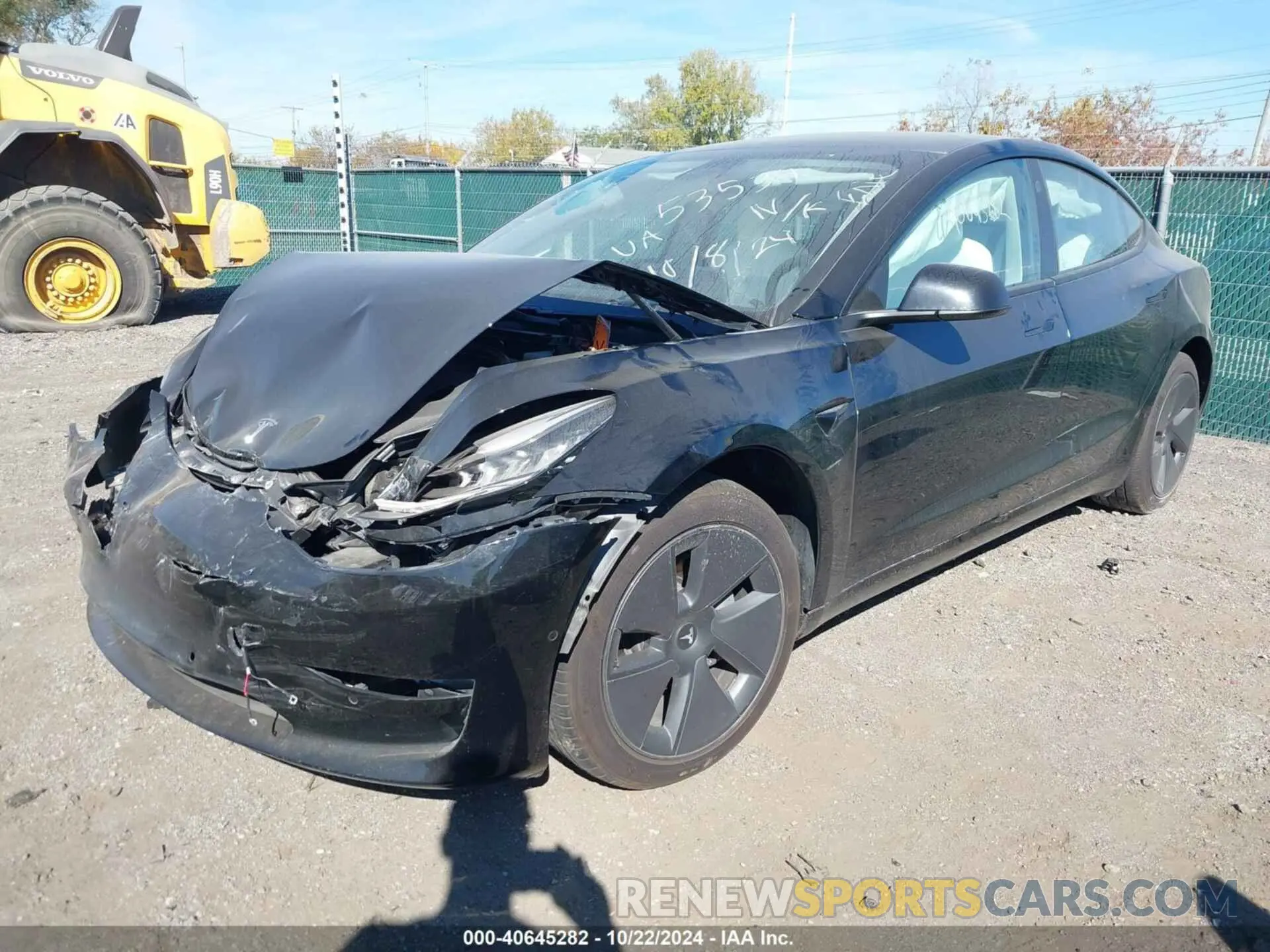2 Photograph of a damaged car 5YJ3E1EB7MF858460 TESLA MODEL 3 2021