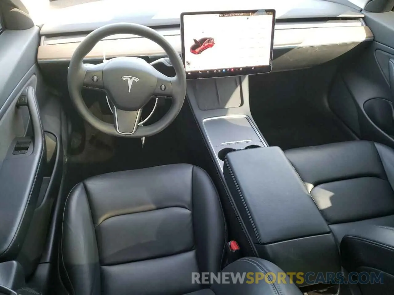 8 Photograph of a damaged car 5YJ3E1EB7MF858748 TESLA MODEL 3 2021