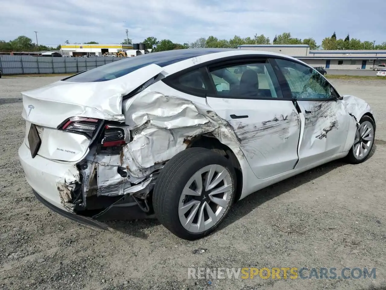 3 Photograph of a damaged car 5YJ3E1EB7MF874304 TESLA MODEL 3 2021