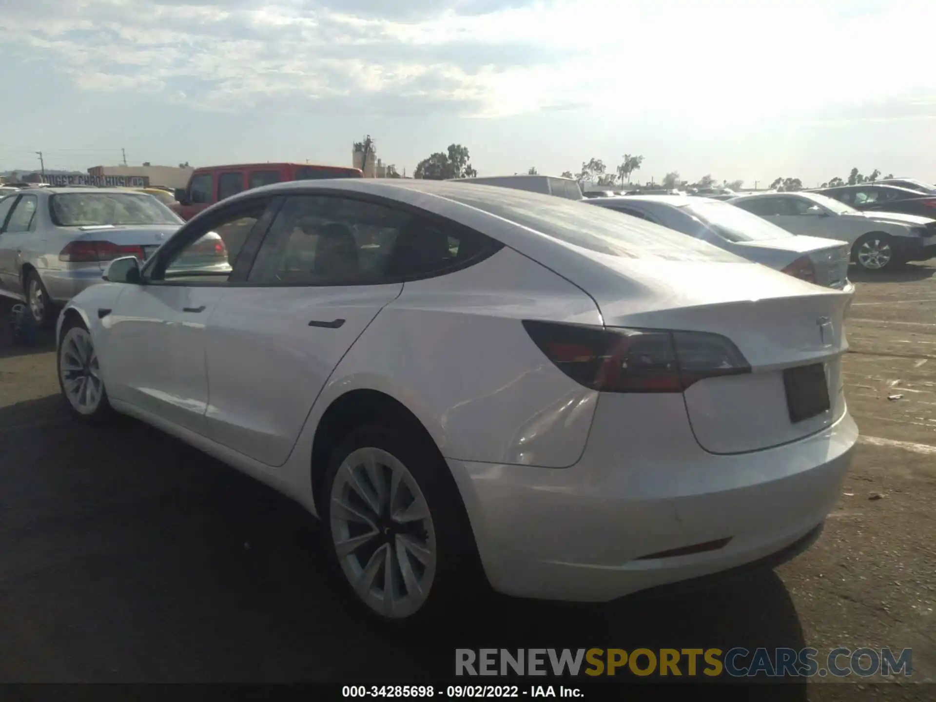 3 Photograph of a damaged car 5YJ3E1EB7MF936817 TESLA MODEL 3 2021