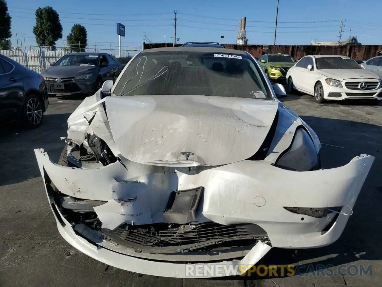 5 Photograph of a damaged car 5YJ3E1EB7MF938082 TESLA MODEL 3 2021