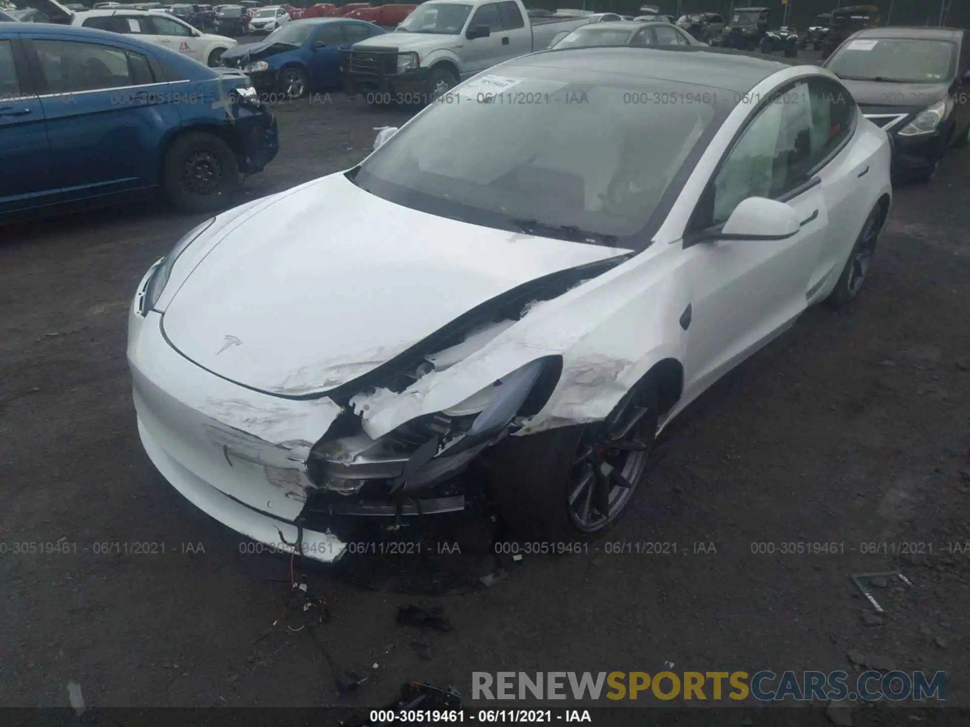 6 Photograph of a damaged car 5YJ3E1EB7MF960616 TESLA MODEL 3 2021