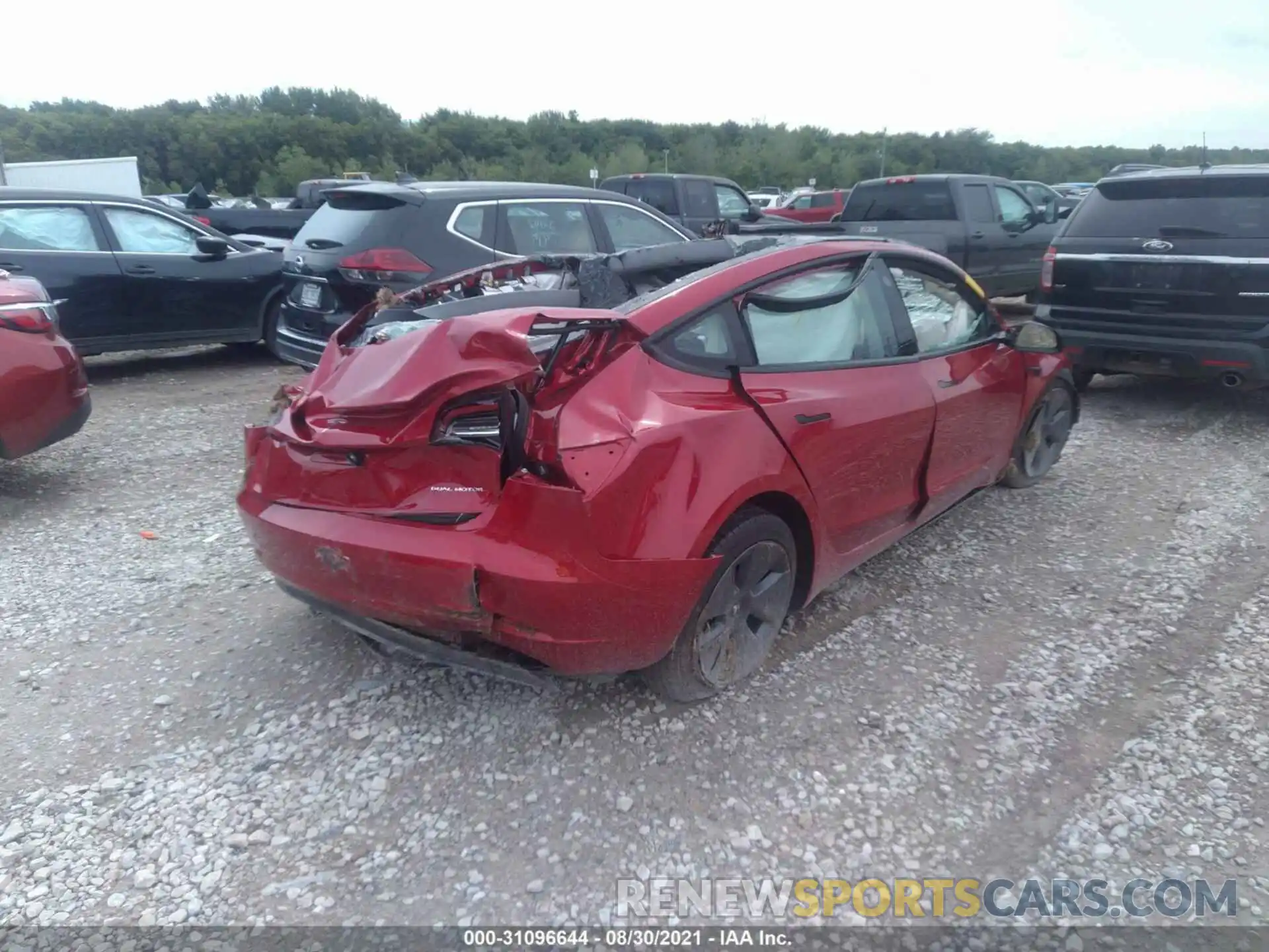 4 Photograph of a damaged car 5YJ3E1EB7MF960812 TESLA MODEL 3 2021