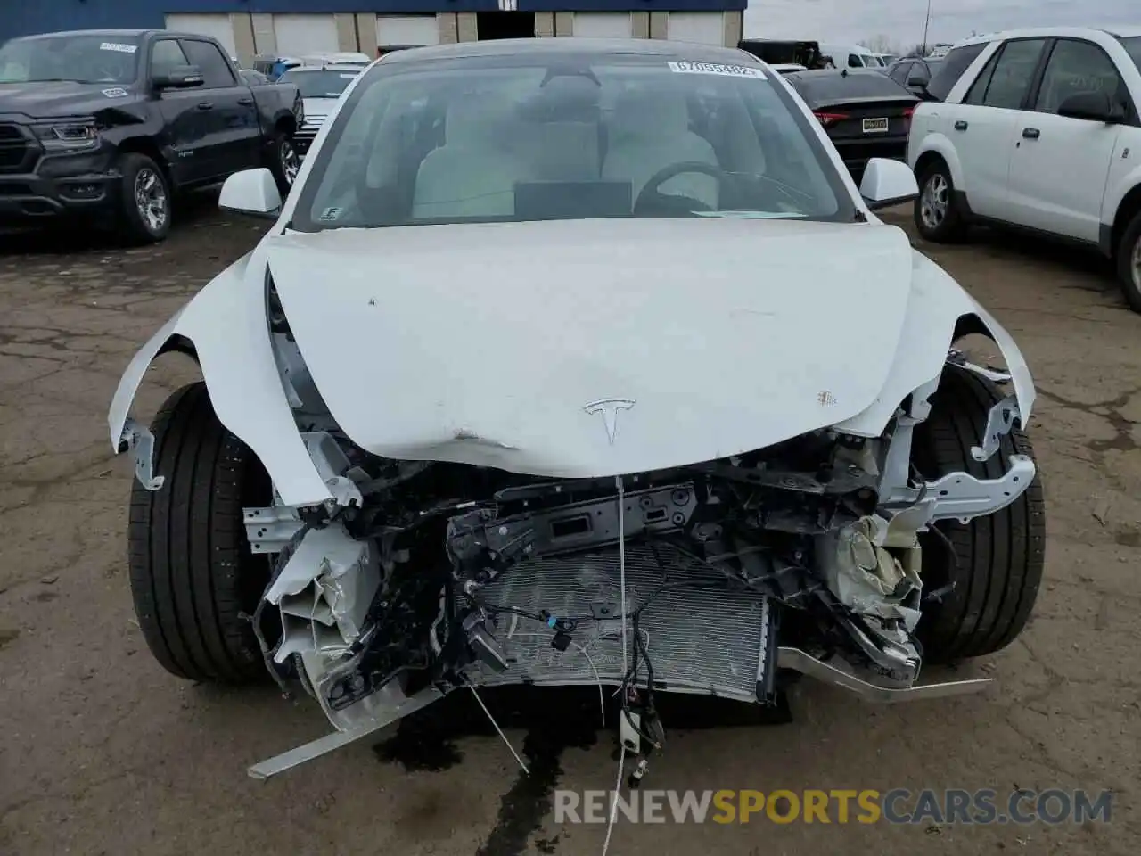 5 Photograph of a damaged car 5YJ3E1EB7MF960860 TESLA MODEL 3 2021