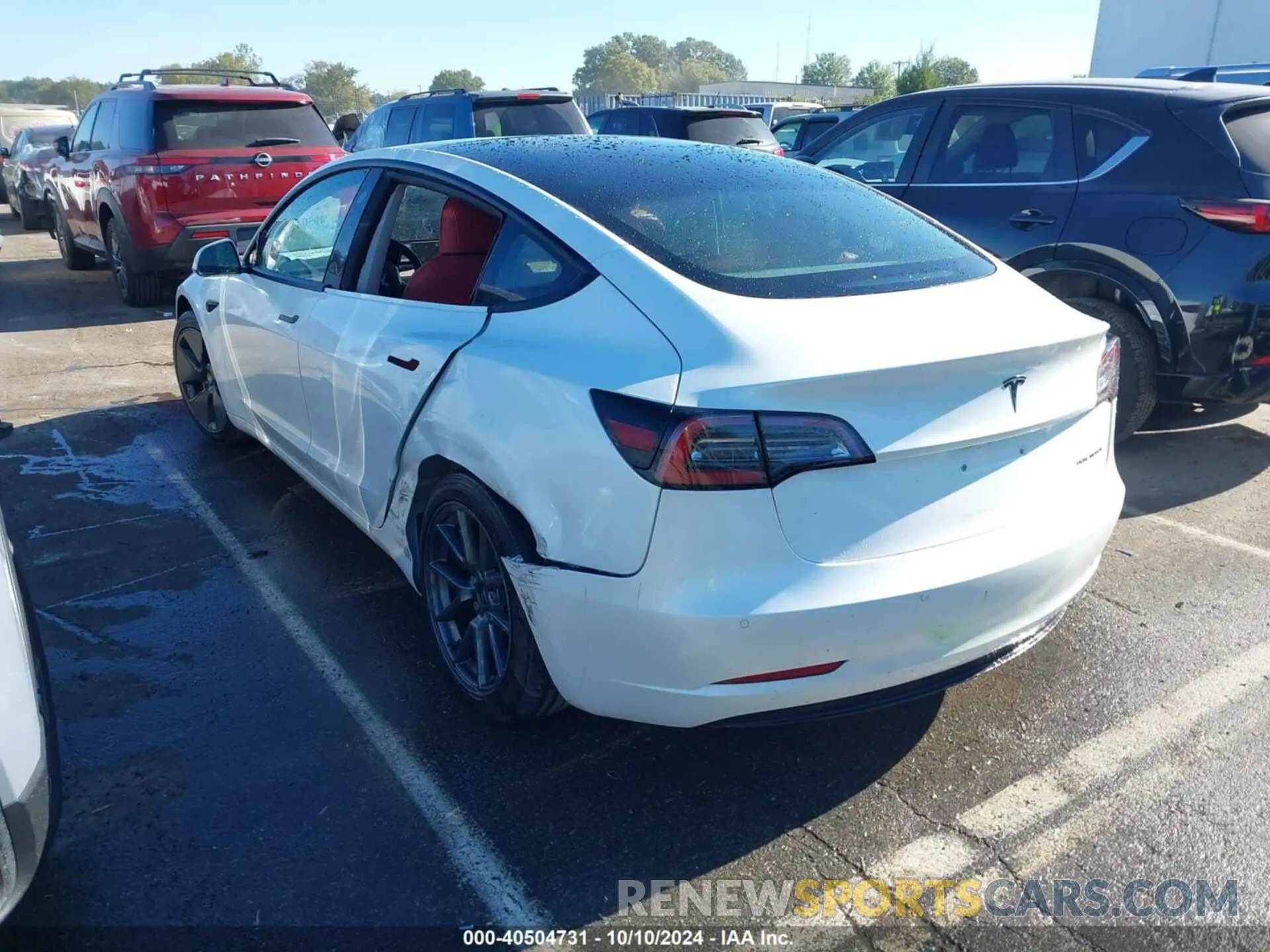 3 Photograph of a damaged car 5YJ3E1EB7MF974757 TESLA MODEL 3 2021