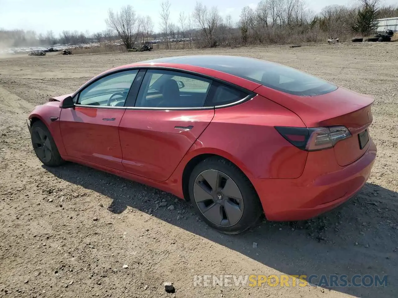 2 Photograph of a damaged car 5YJ3E1EB7MF974869 TESLA MODEL 3 2021