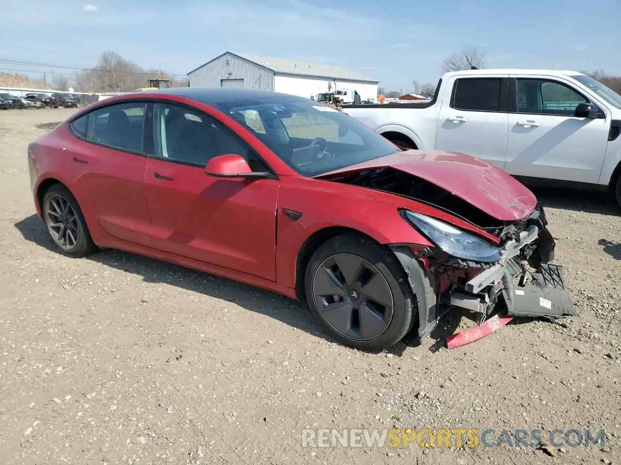 4 Photograph of a damaged car 5YJ3E1EB7MF974869 TESLA MODEL 3 2021
