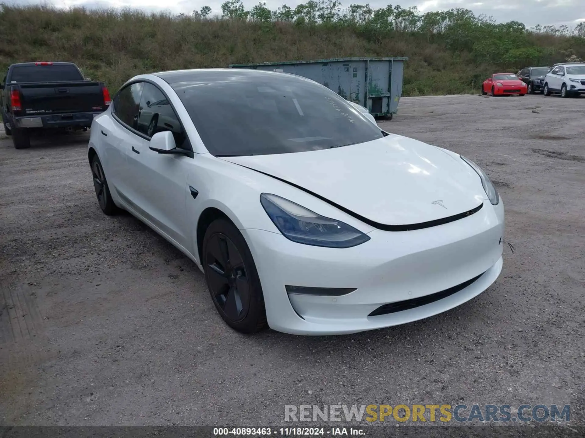 1 Photograph of a damaged car 5YJ3E1EB7MF979988 TESLA MODEL 3 2021