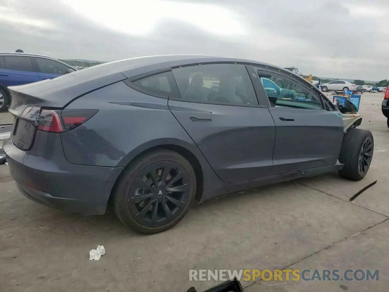3 Photograph of a damaged car 5YJ3E1EB7MF980705 TESLA MODEL 3 2021