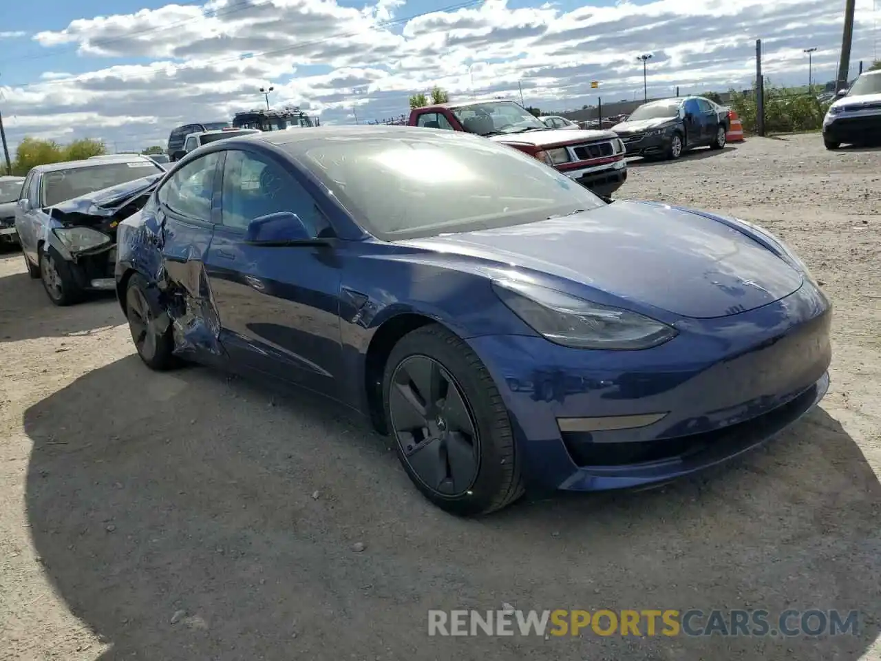 1 Photograph of a damaged car 5YJ3E1EB7MF988142 TESLA MODEL 3 2021