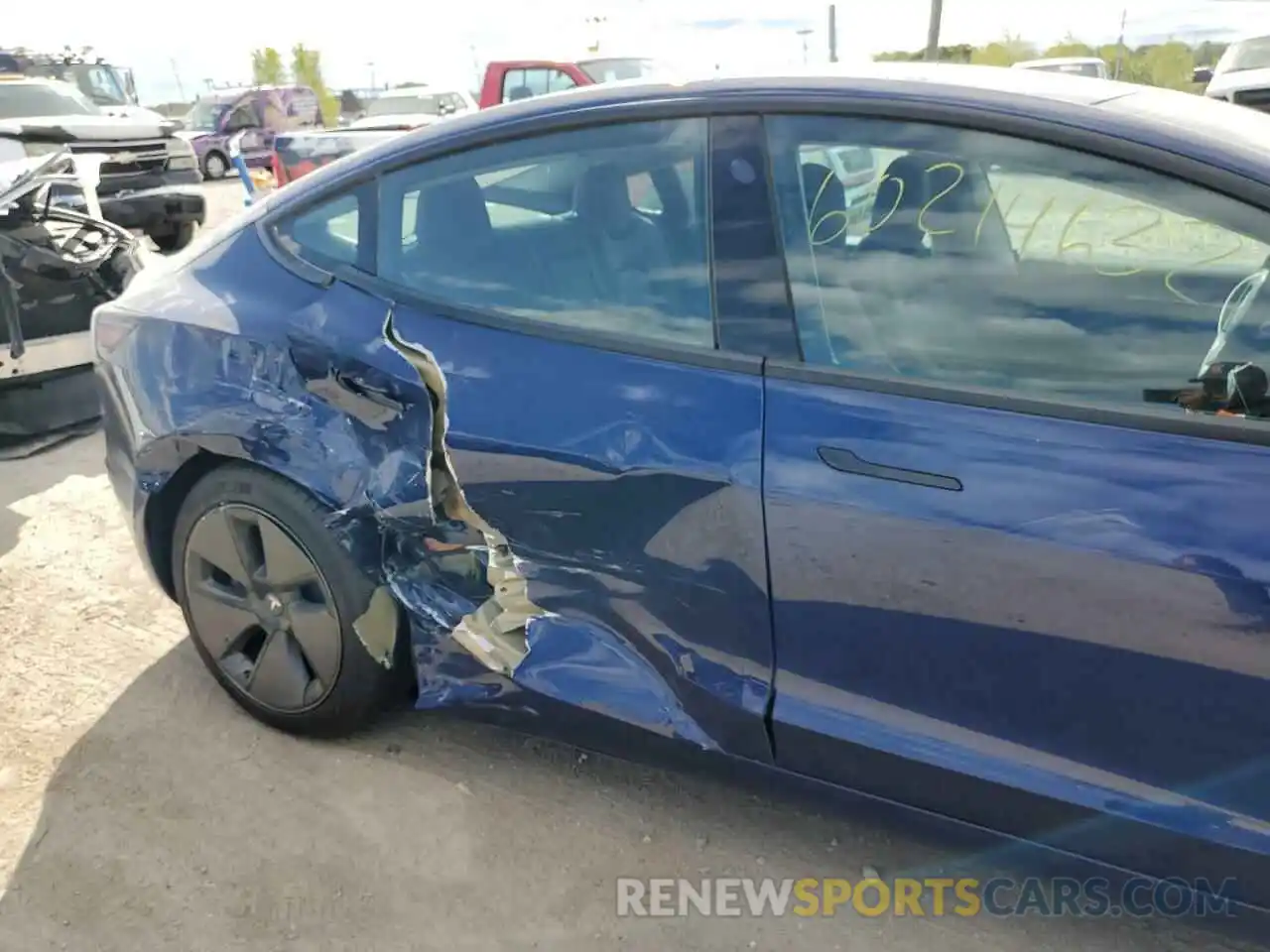 9 Photograph of a damaged car 5YJ3E1EB7MF988142 TESLA MODEL 3 2021