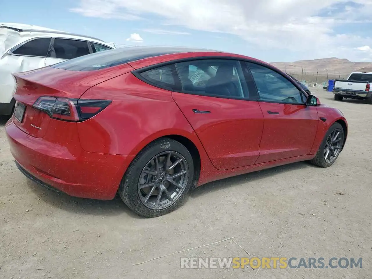 3 Photograph of a damaged car 5YJ3E1EB8MF002259 TESLA MODEL 3 2021