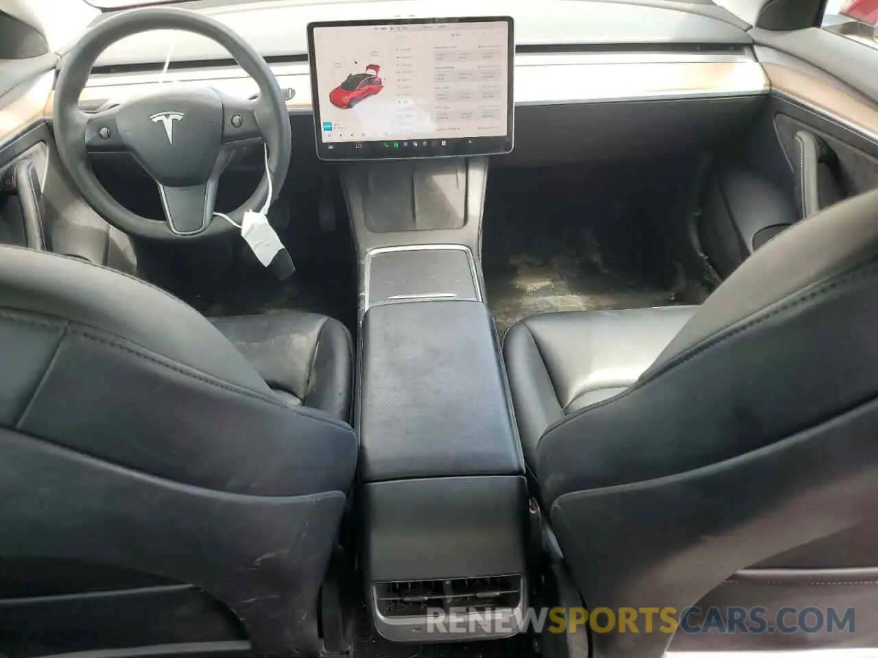8 Photograph of a damaged car 5YJ3E1EB8MF002259 TESLA MODEL 3 2021