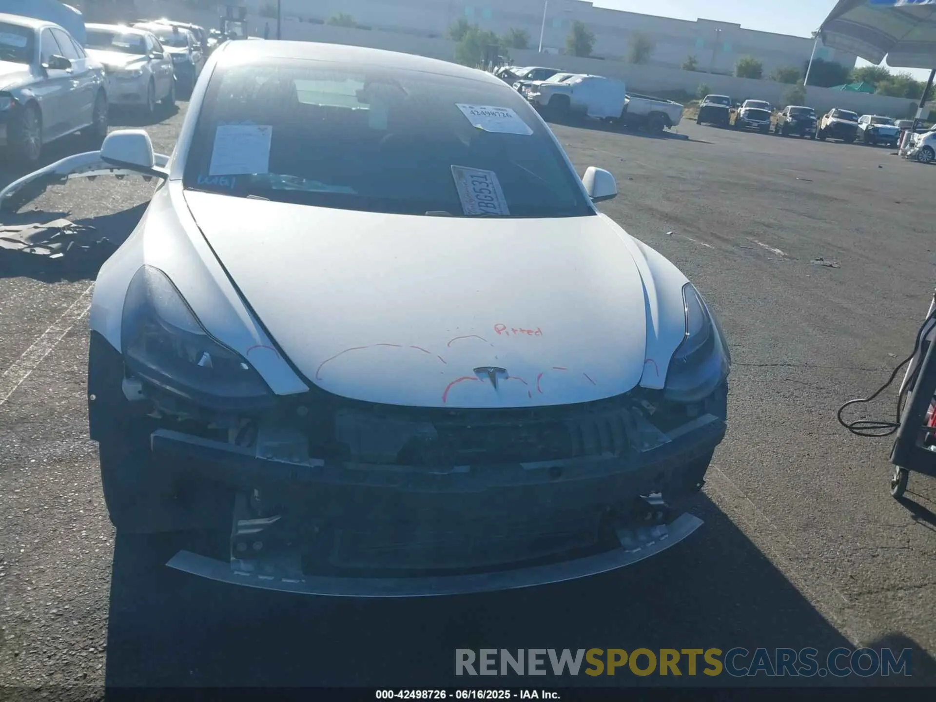 6 Photograph of a damaged car 5YJ3E1EB8MF005923 TESLA MODEL 3 2021