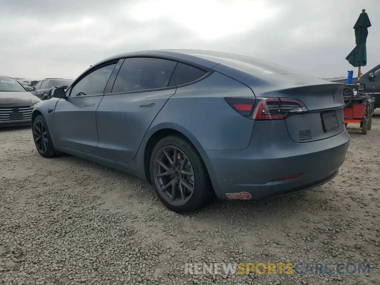 2 Photograph of a damaged car 5YJ3E1EB8MF006859 TESLA MODEL 3 2021