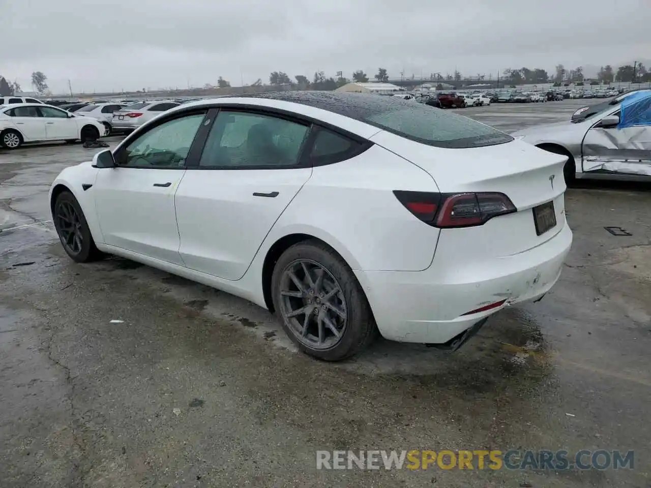 3 Photograph of a damaged car 5YJ3E1EB8MF010037 TESLA MODEL 3 2021