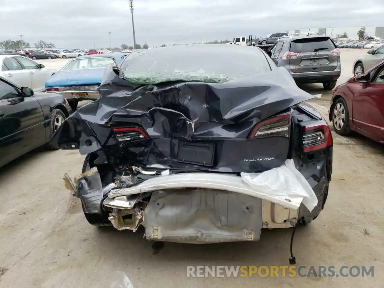 6 Photograph of a damaged car 5YJ3E1EB8MF035651 TESLA MODEL 3 2021