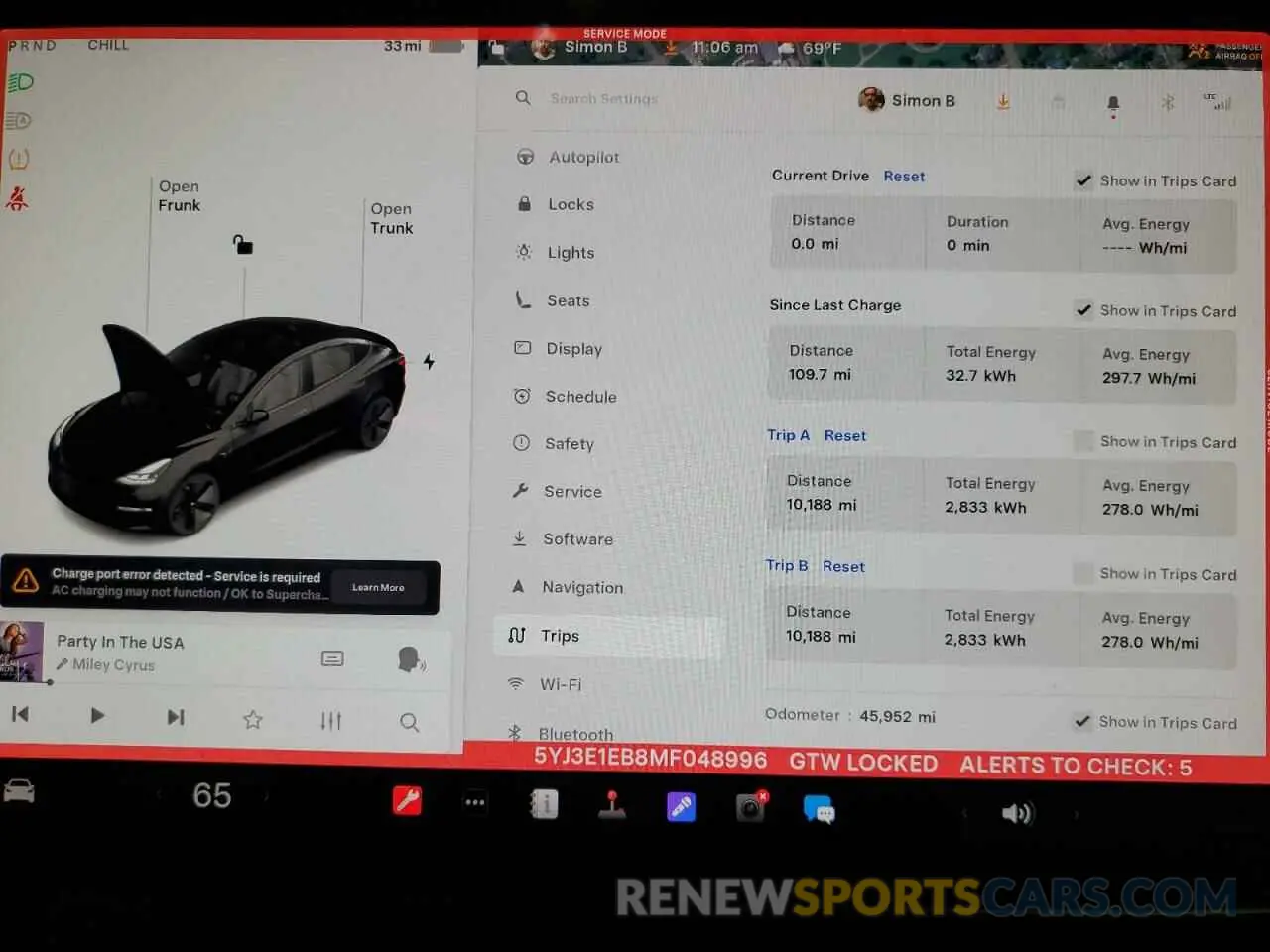 9 Photograph of a damaged car 5YJ3E1EB8MF048996 TESLA MODEL 3 2021