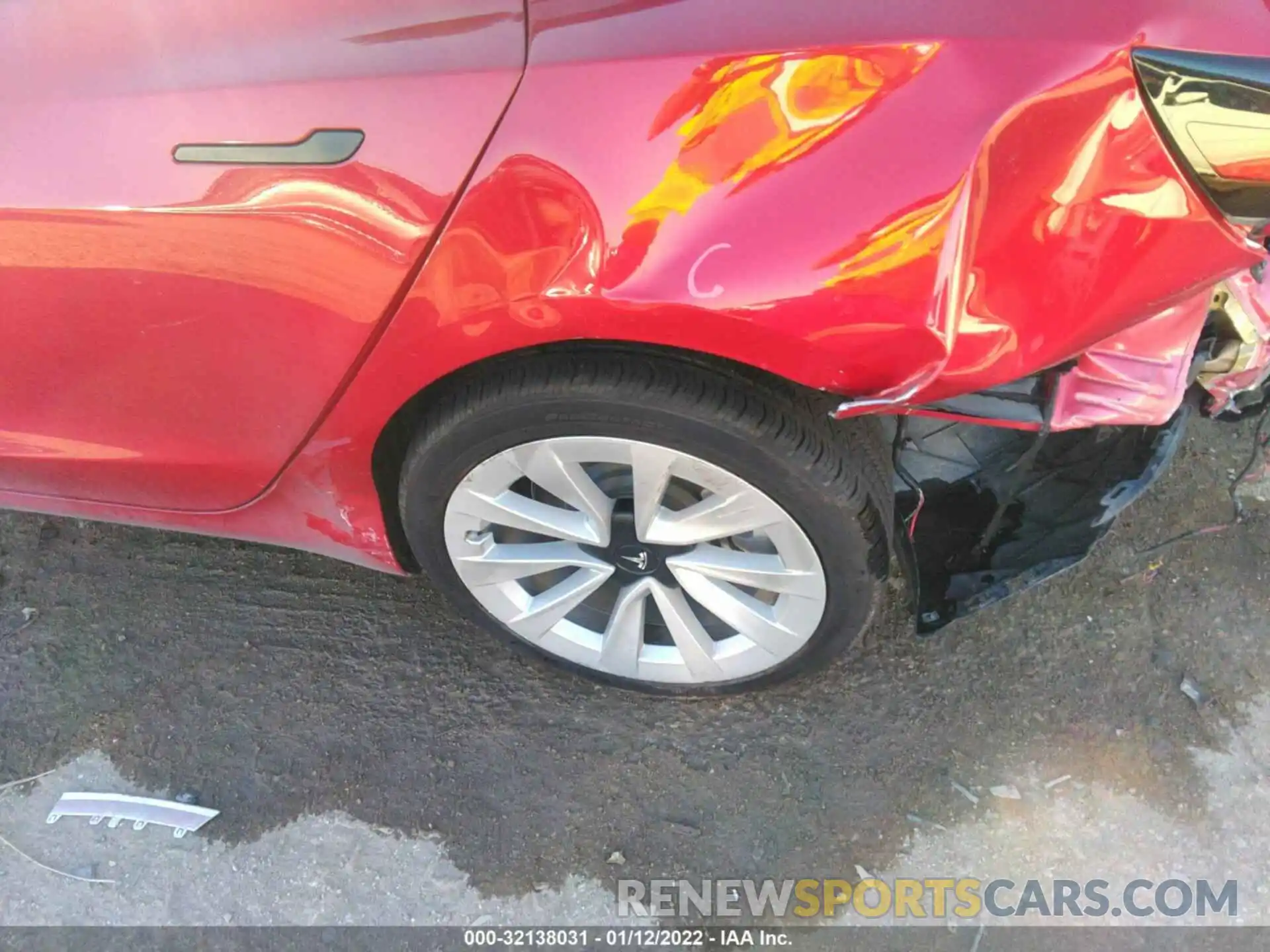 13 Photograph of a damaged car 5YJ3E1EB8MF059738 TESLA MODEL 3 2021