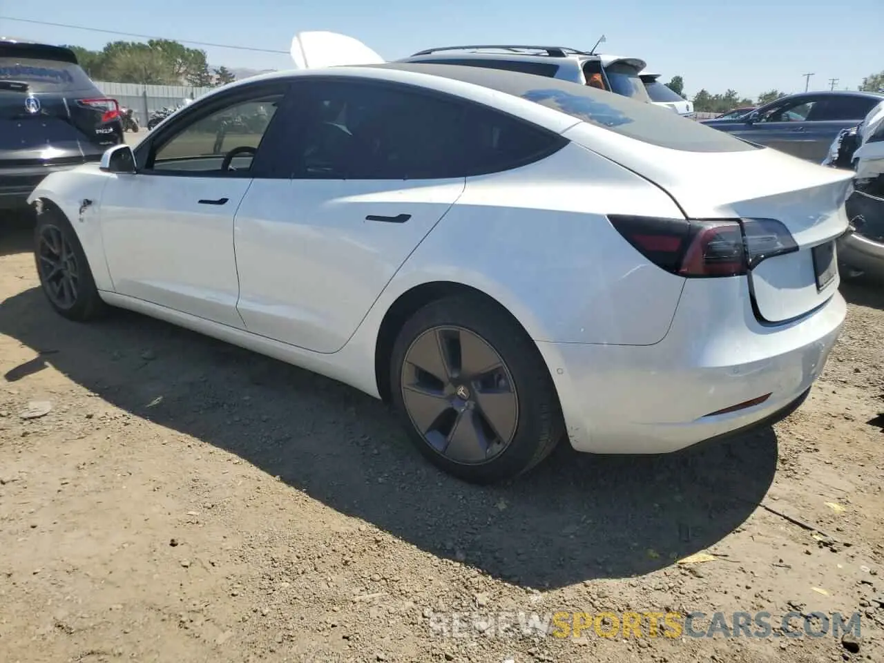 2 Photograph of a damaged car 5YJ3E1EB8MF060260 TESLA MODEL 3 2021