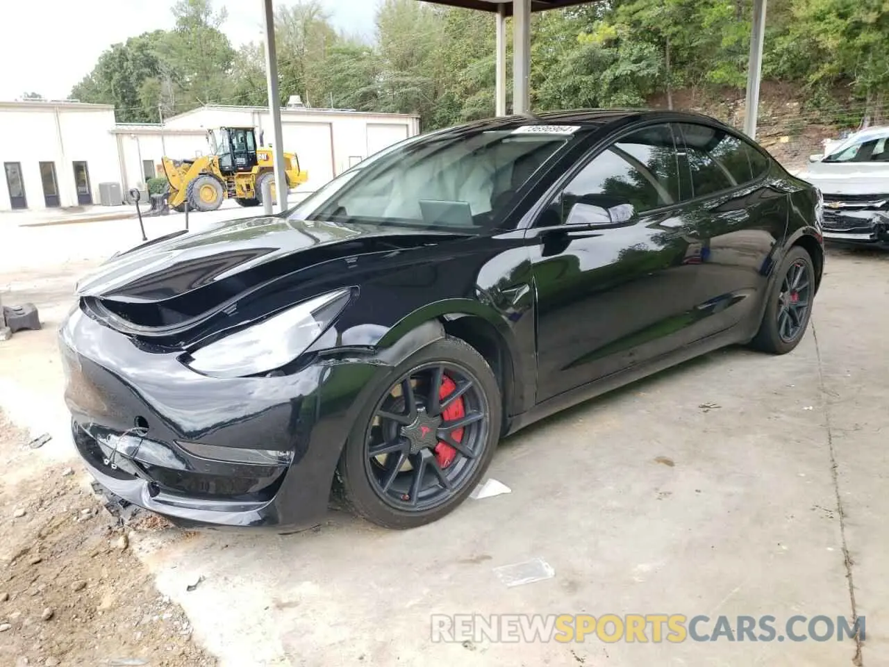 1 Photograph of a damaged car 5YJ3E1EB8MF067399 TESLA MODEL 3 2021