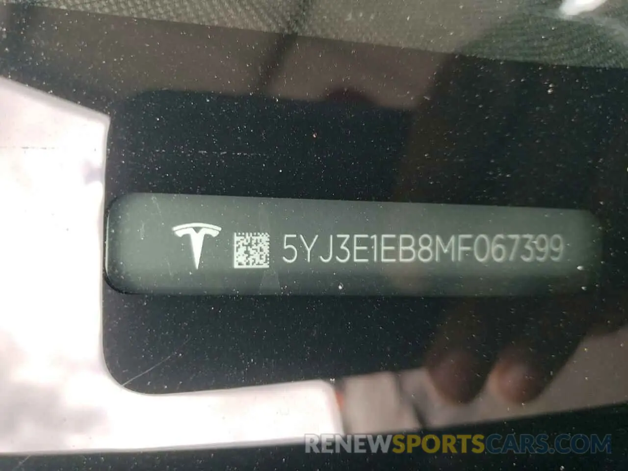12 Photograph of a damaged car 5YJ3E1EB8MF067399 TESLA MODEL 3 2021