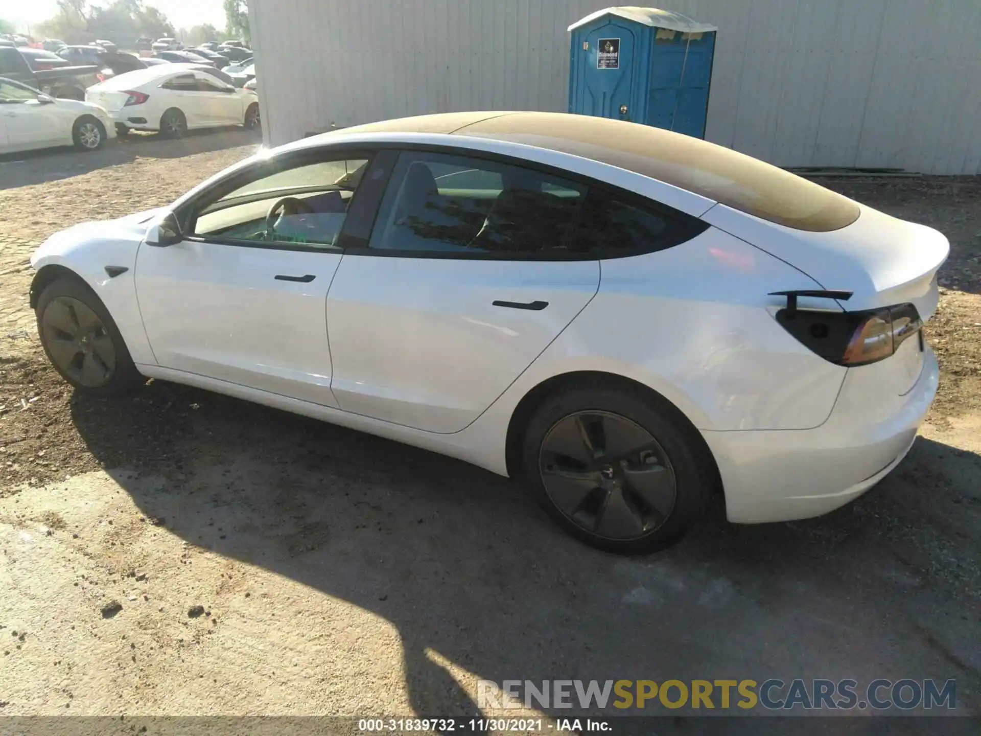 3 Photograph of a damaged car 5YJ3E1EB8MF071632 TESLA MODEL 3 2021