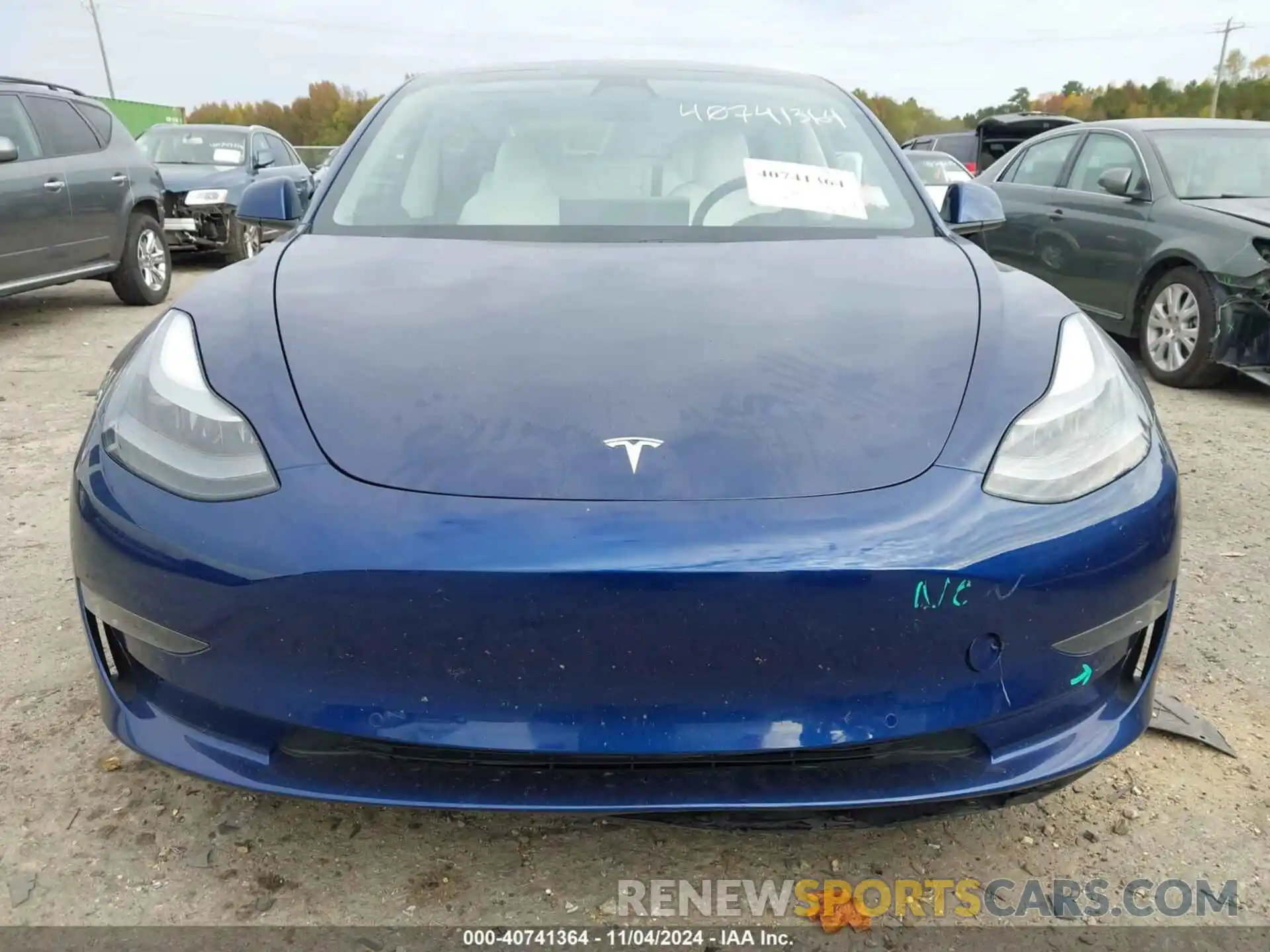 12 Photograph of a damaged car 5YJ3E1EB8MF079505 TESLA MODEL 3 2021